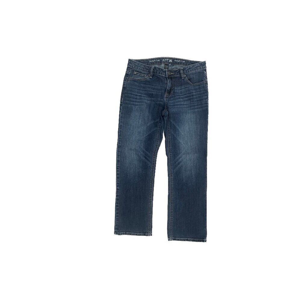 Apt. 9 Straight Crop Women's size 4 Dark‎ Wash Blue Denim Jeans